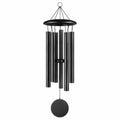 Windspiel 85 cm Metall Schwarz mit tiefem Klang für Innen und Außen