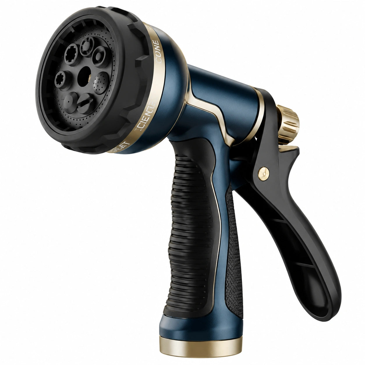 Garten-Spritzpistole 20 cm Kunststoff Metall Blau Schwarz verstellbar